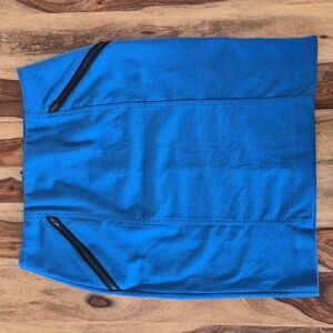 Alfani Stretchy Skirt With Black Zipper Front Pockets